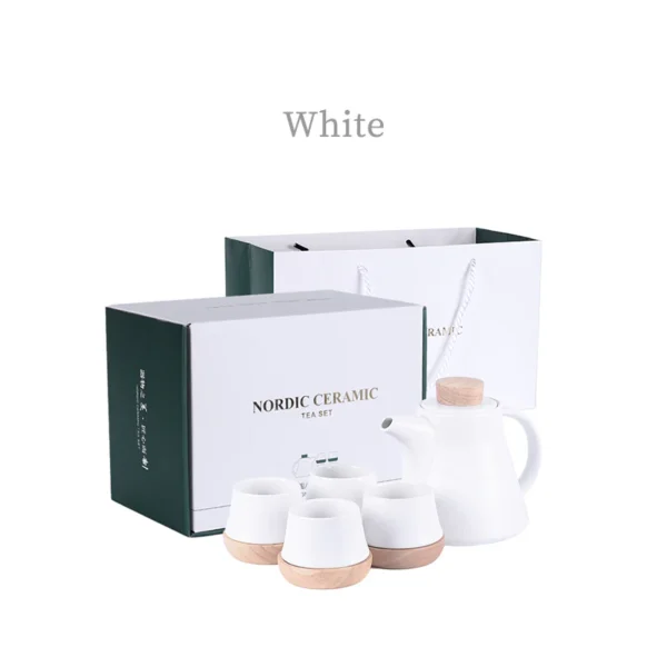 Family Happy-day Art Style Tea Set 560ml Chinaware Set Excellent Gift - Image 4