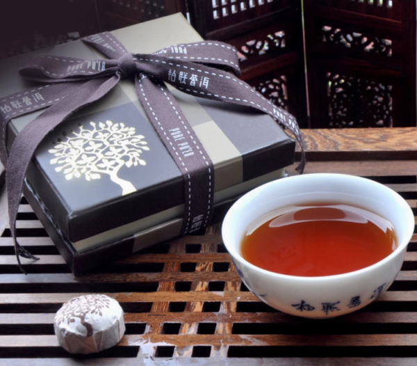 Bailian Fashion Chocolate Puer Tea Ripe Tea Mini Ripe Portable Bag 45g 9-Pieces（5g/piece) - Image 3