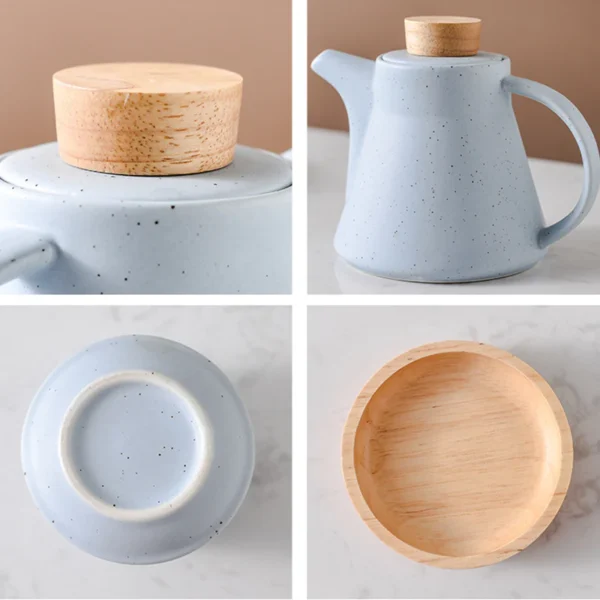 Family Happy-day Art Style Tea Set 560ml Chinaware Set Excellent Gift - Image 3
